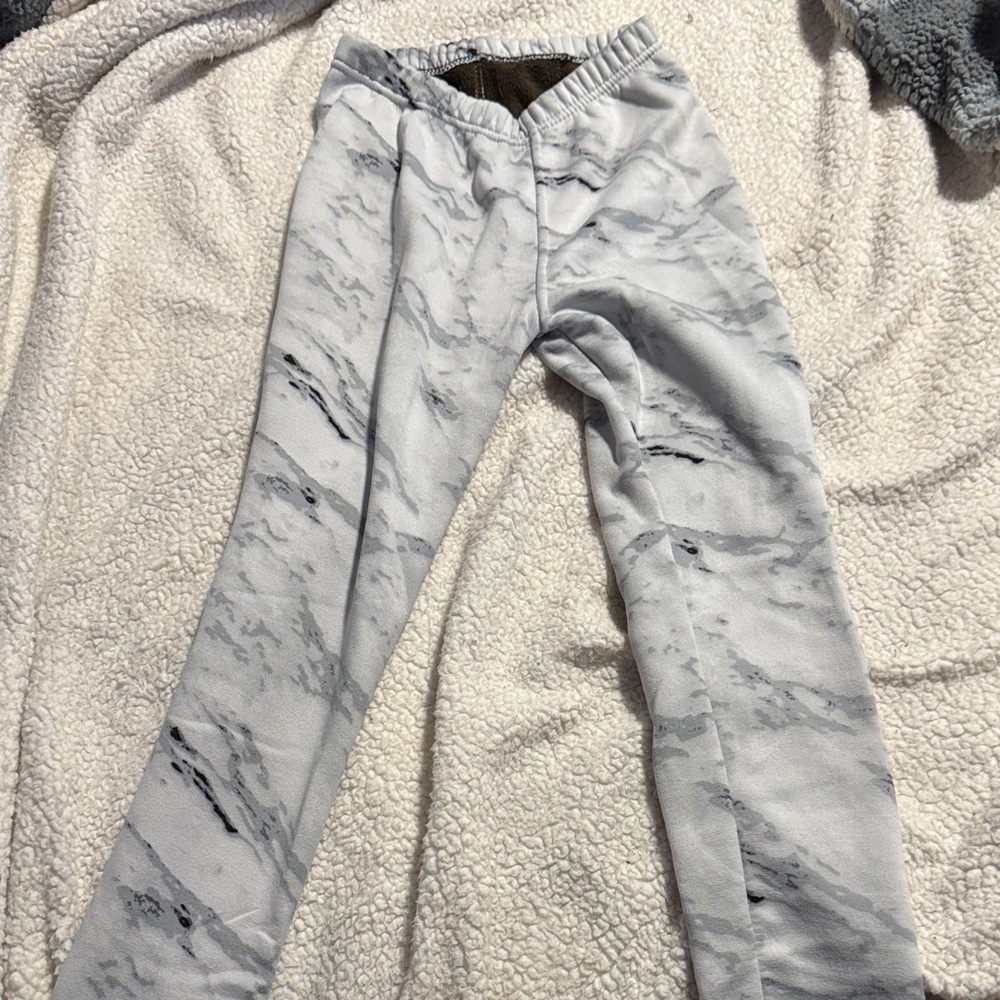Women's Marble Pattern Leggings - Gray